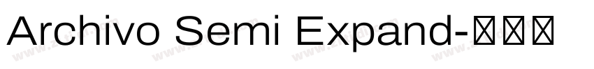 Archivo Semi Expand字体转换